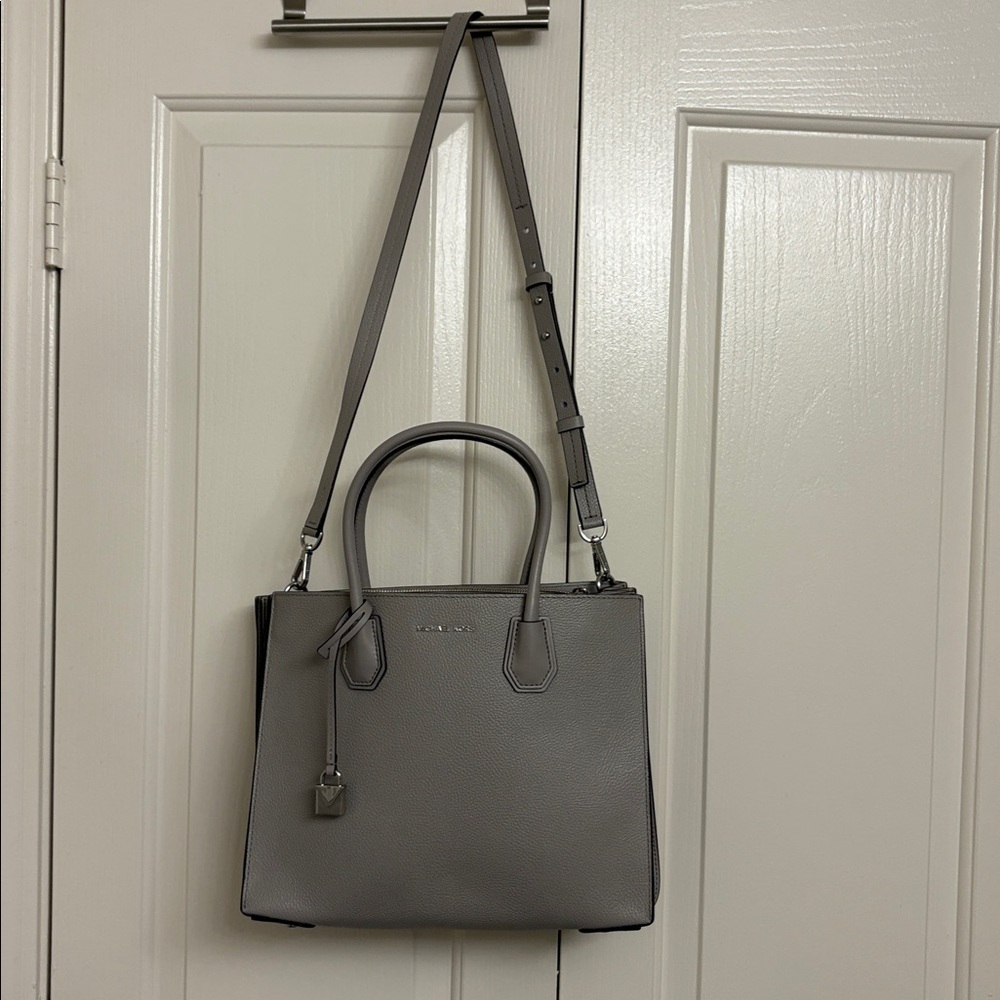 Michael Kors Gray Satchel Bag